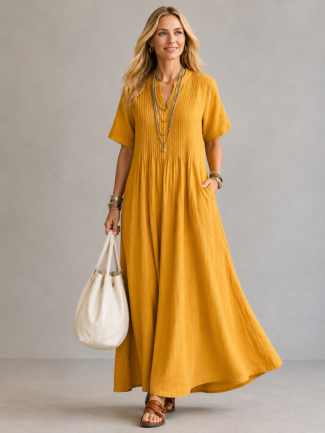 Nathalia™ | Plissiertes Kleid