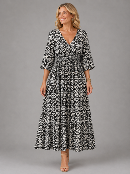 Althea™ | Bohemian Flow Midi Kleid
