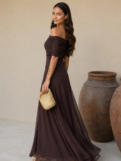 Toledo Kleid in Braun