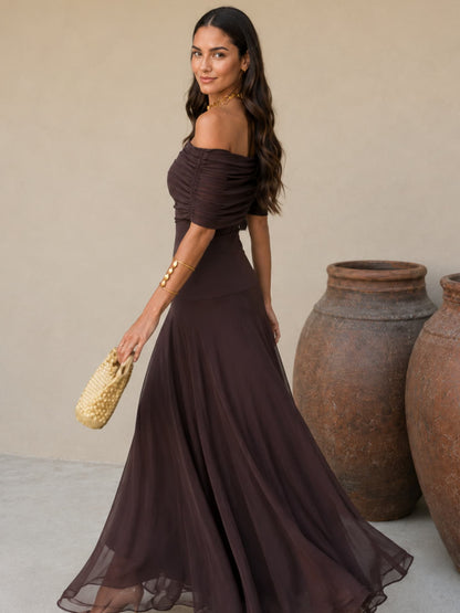 Toledo Kleid in Braun