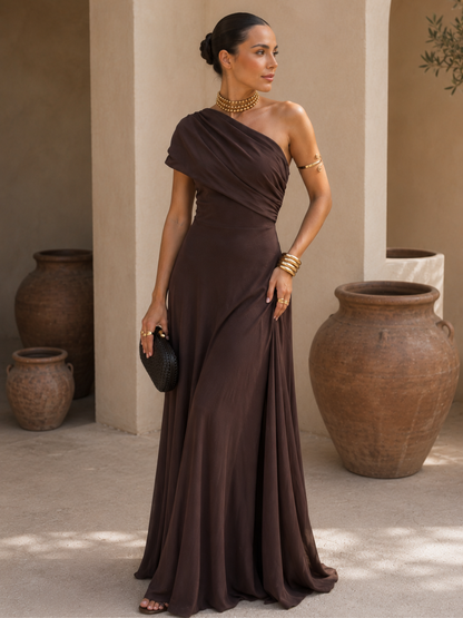 Toledo Kleid in Braun