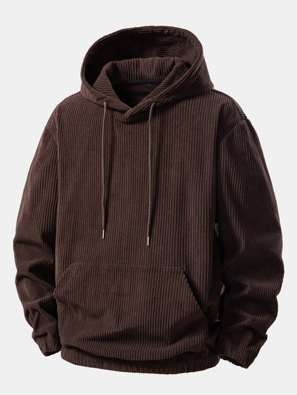 Corduroy-Hoodie mit Kängurutasche & Corduroy-Jogginghose