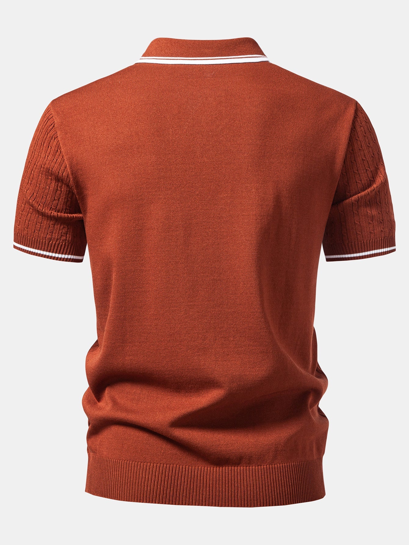 Kontrastbesatz Gedrehtes Jacquard Strick Polo & Slim Fit Tapered Hose