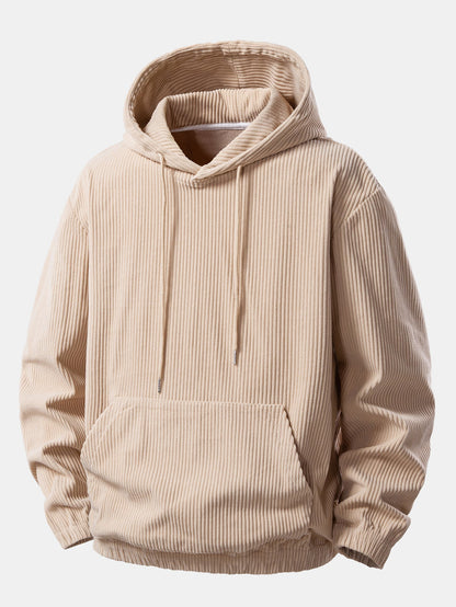 Corduroy-Hoodie mit Kängurutasche & Corduroy-Jogginghose