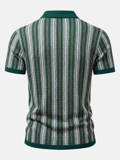 Retro Geometrisches Strickshirt