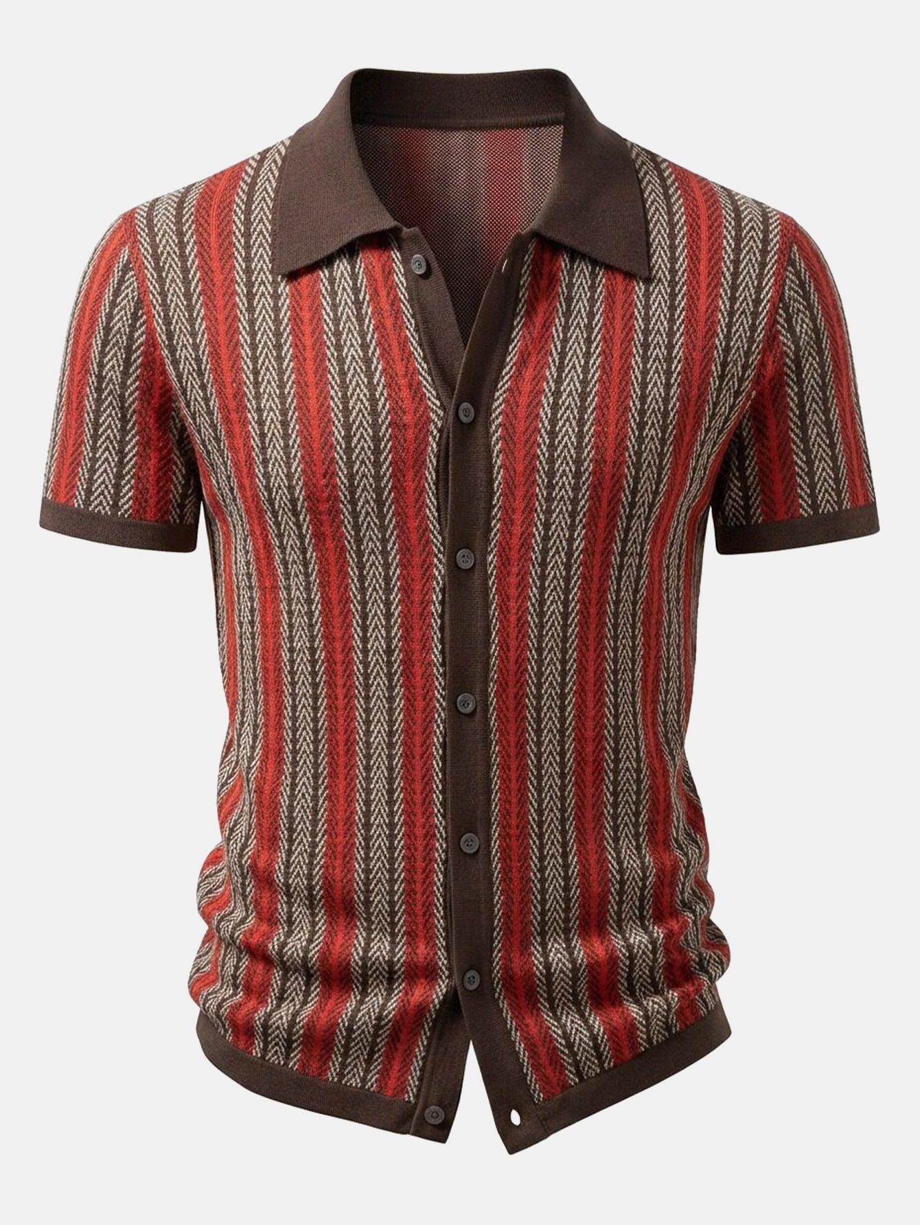 Retro Geometrisches Strickshirt