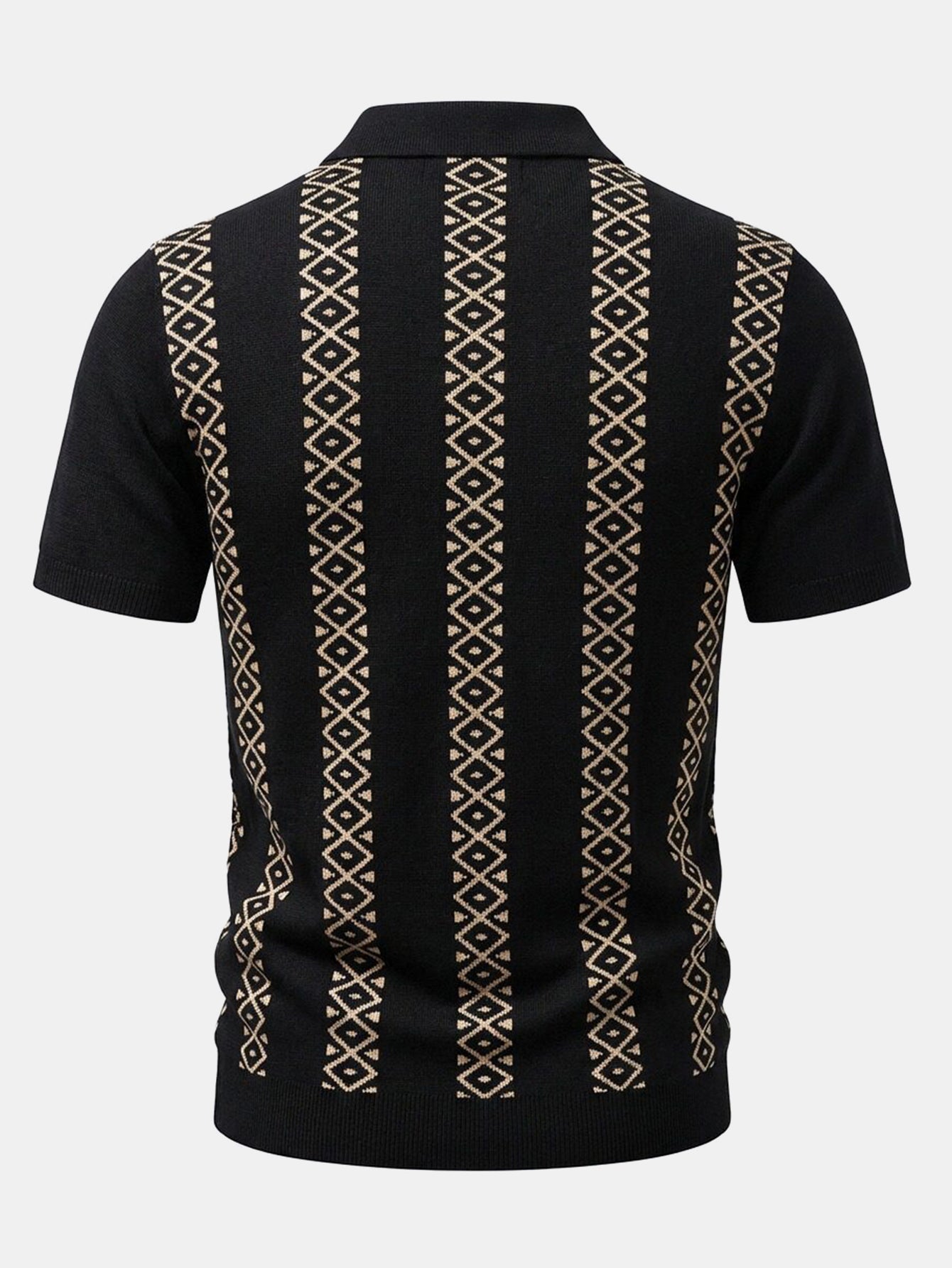 Geometrisches Strickshirt