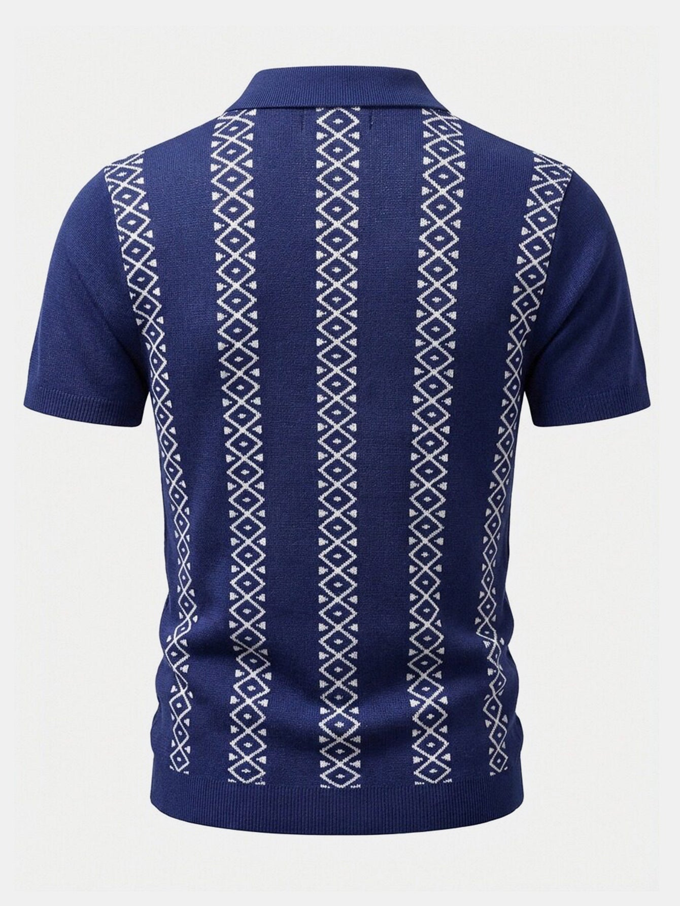 Geometrisches Strickshirt