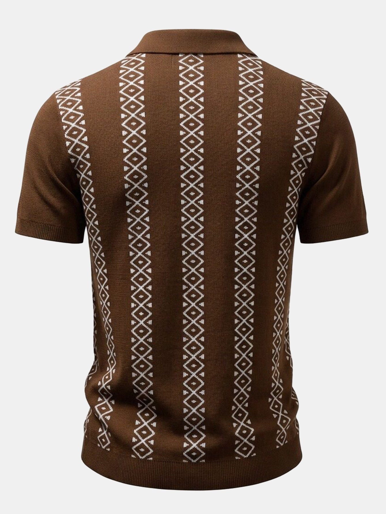 Geometrisches Strickshirt