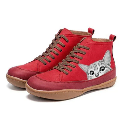 MAELEN™ | Damen Leder-Sneaker