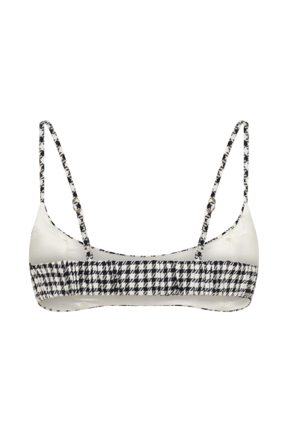 Amelie Tweed Bralette - Hahnentritt