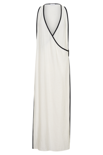 Arcadia Crossover Coverup Maxi Kleid - Weiß