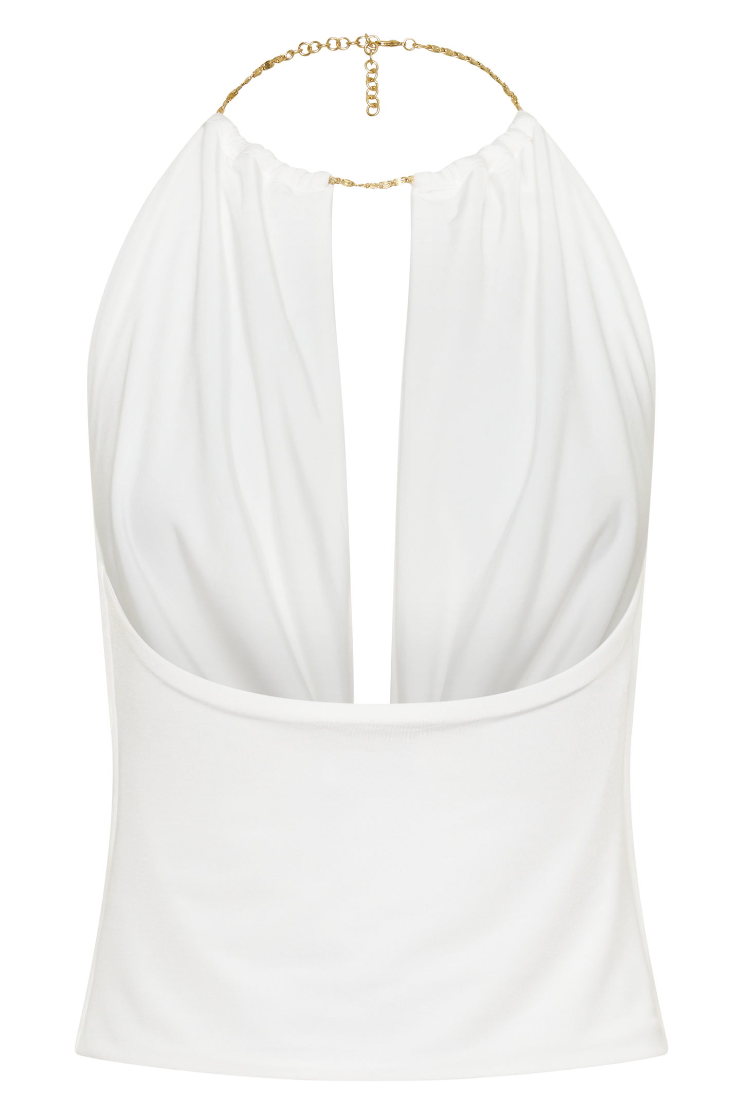Banks Halter Neck Top mit Hardware - Weiß