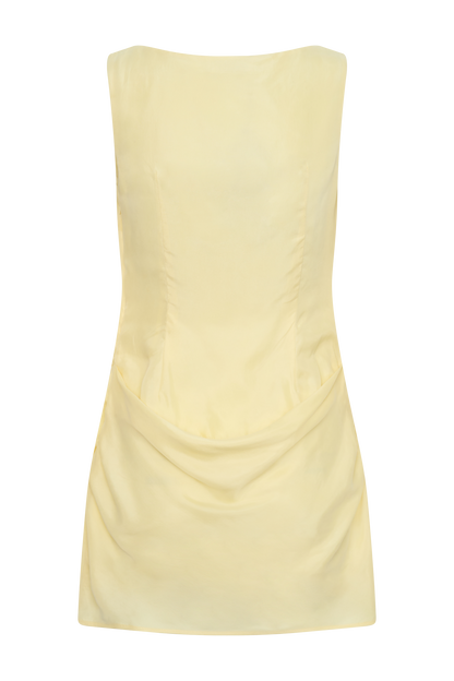 Bexley Drapiertes Mini-Kleid - Butter