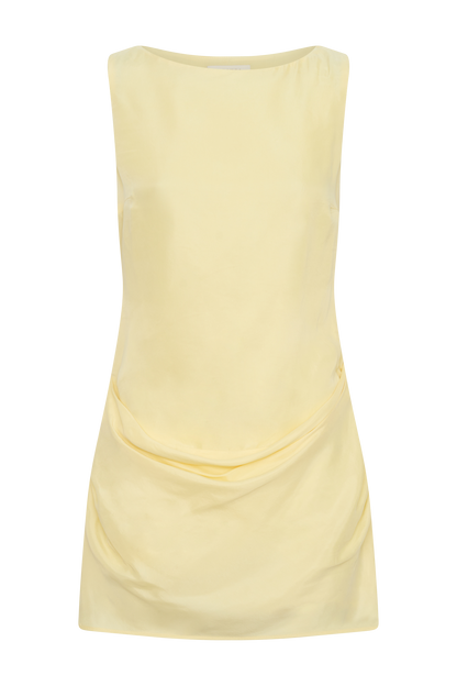 Bexley Drapiertes Mini-Kleid - Butter