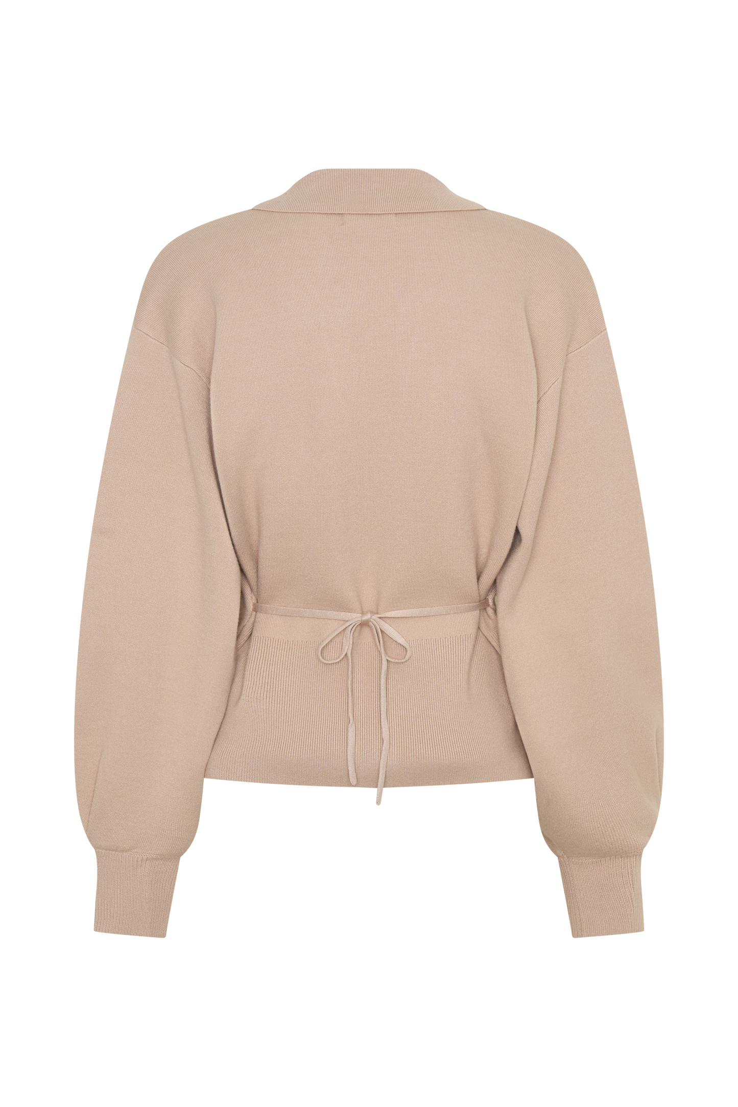 Blaine Strickblouson mit Puffärmeln - Hafer Melange