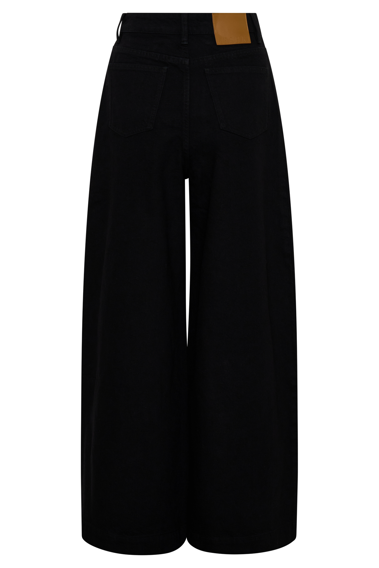 Bobby Oversized Jeans mit vorderer Falte - Schwarz