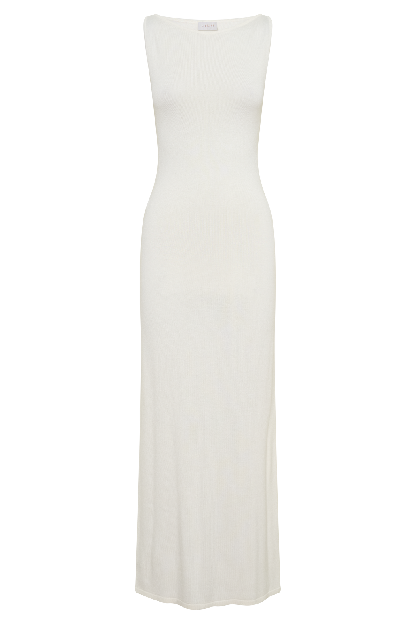 Boston Bootcut ärmelloses Midi-Kleid - Elfenbein