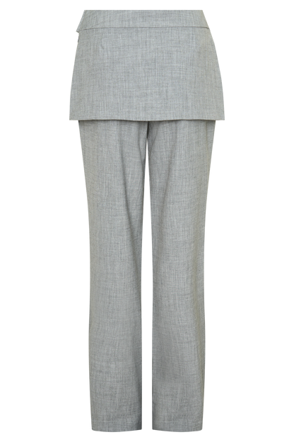 Daisy Wickelrock Gerade Hosen - Charcoal Marle