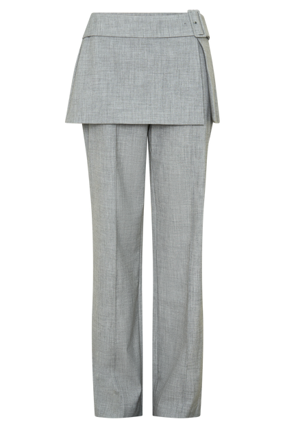 Daisy Wickelrock Gerade Hosen - Charcoal Marle