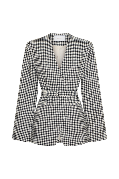 Darcie Drop Shoulder Anzugblazer - Hahnentritt