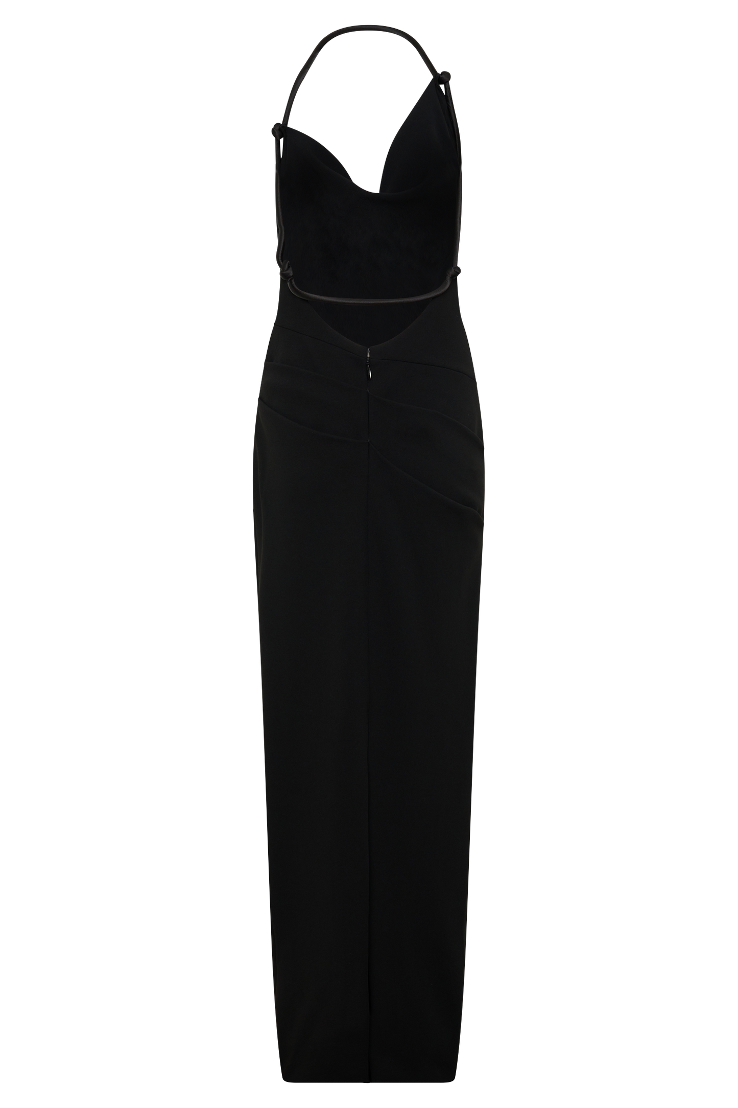 Gracie Halter Maxi Kleid - Schwarz
