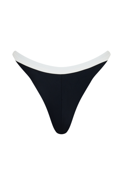 Isla Brasilianischer Bikini-Unterteil - Schwarz/Weiß