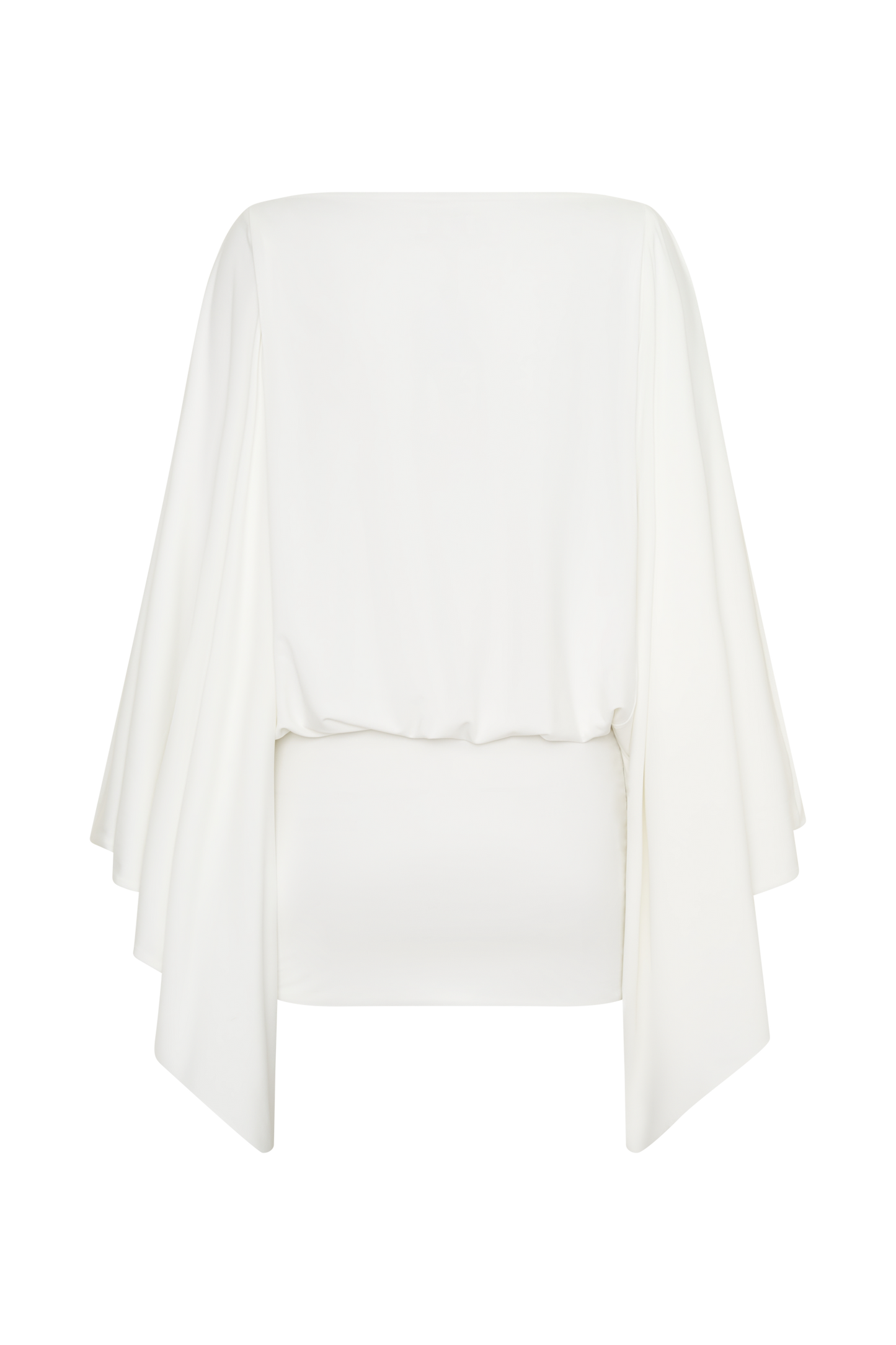 Jessy Drapiertes Mini-Kleid - Elfenbein