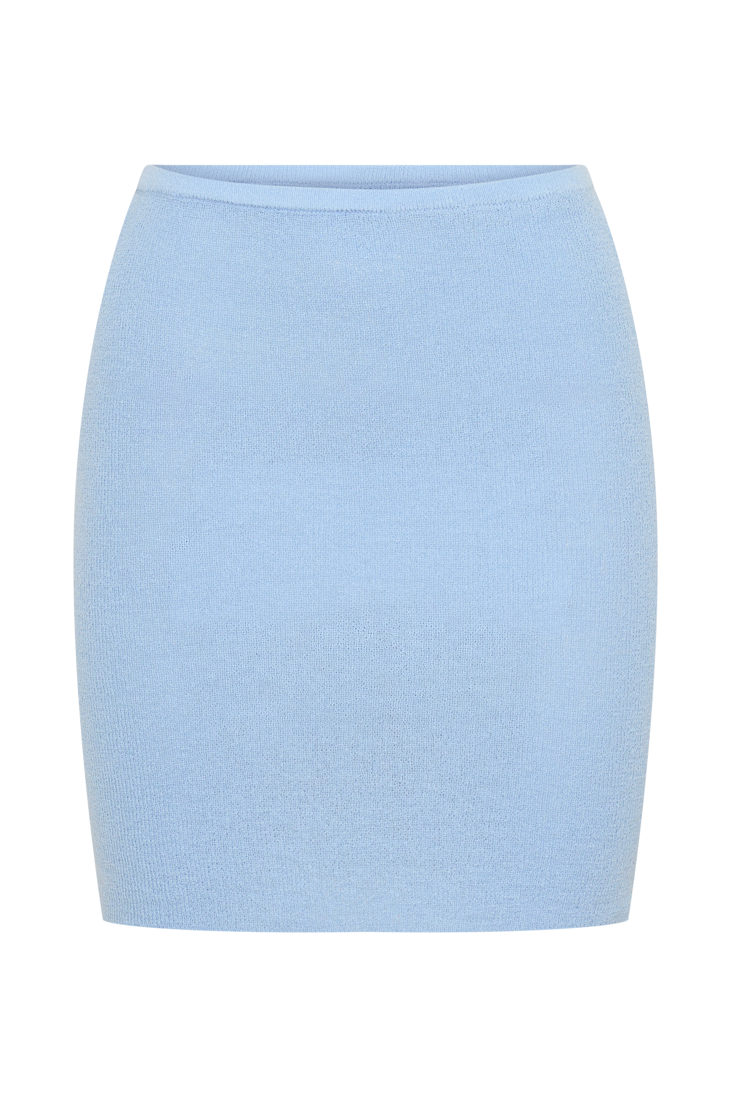 Loura Mid Rise Strick Minirock - Kornblumenblau