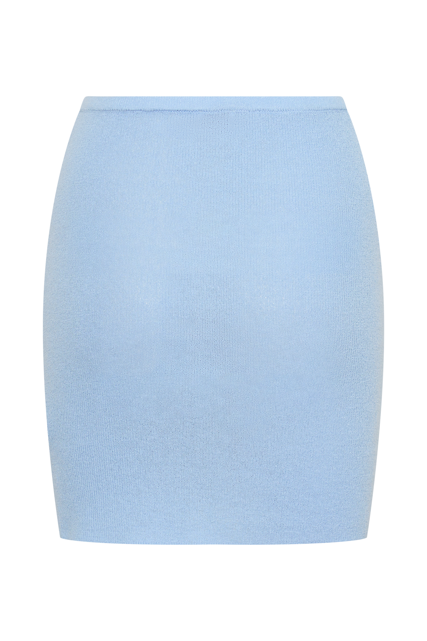 Loura Mid Rise Strick Minirock - Kornblumenblau