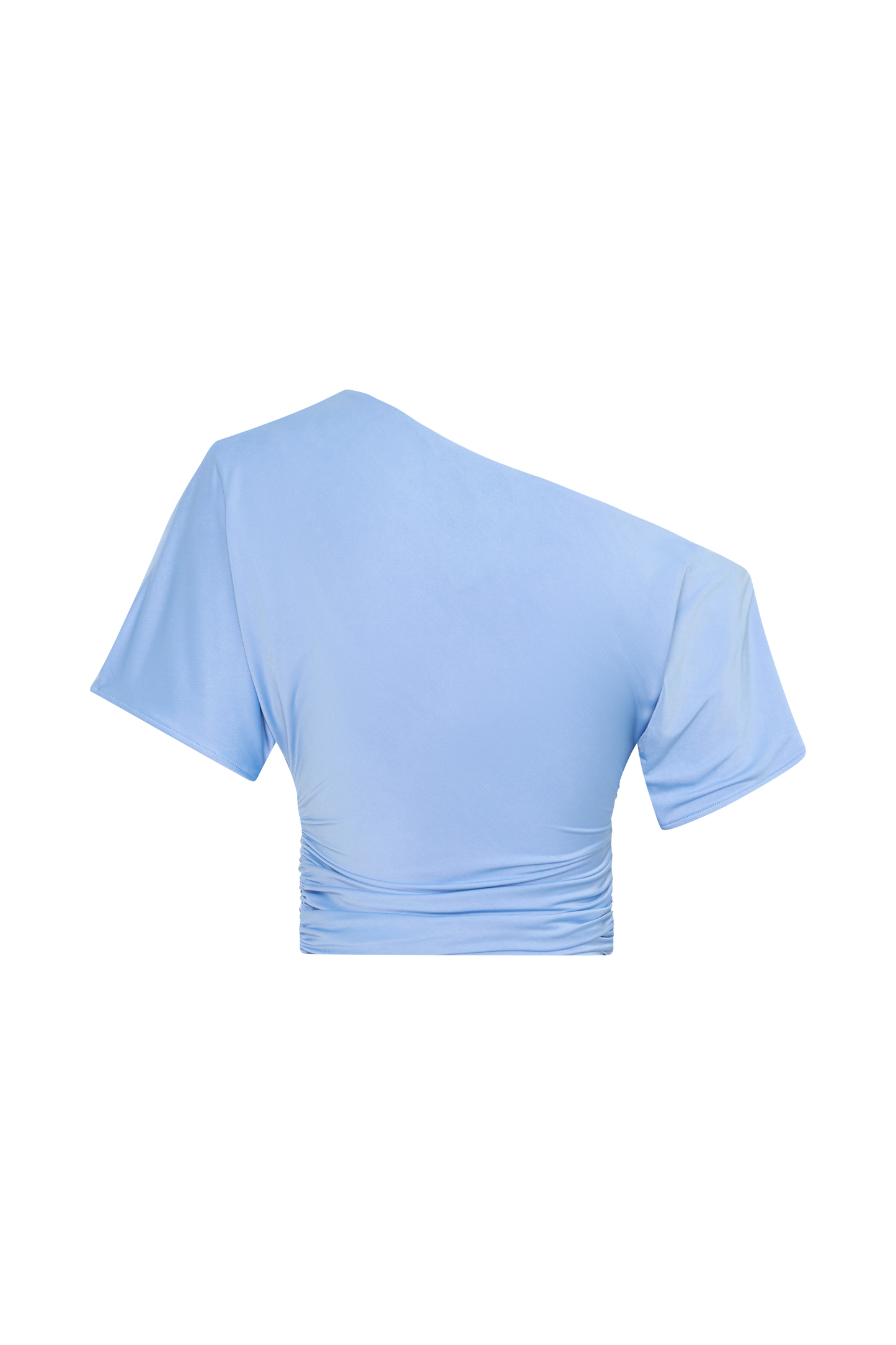 Luu Off Shoulder Slinky Top - Meerblau