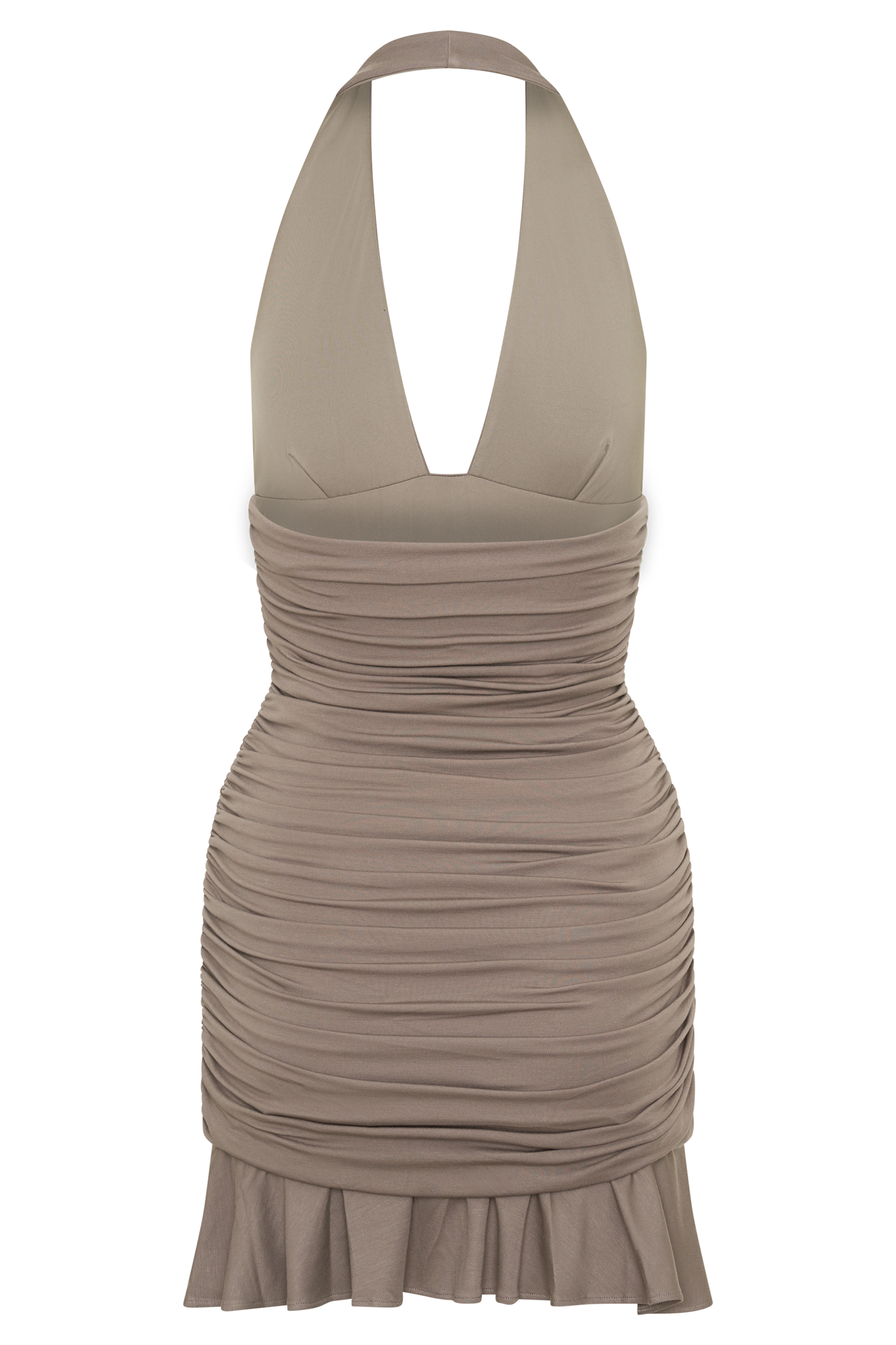 Peregrine Modal Halter Mini Kleid - Neutral
