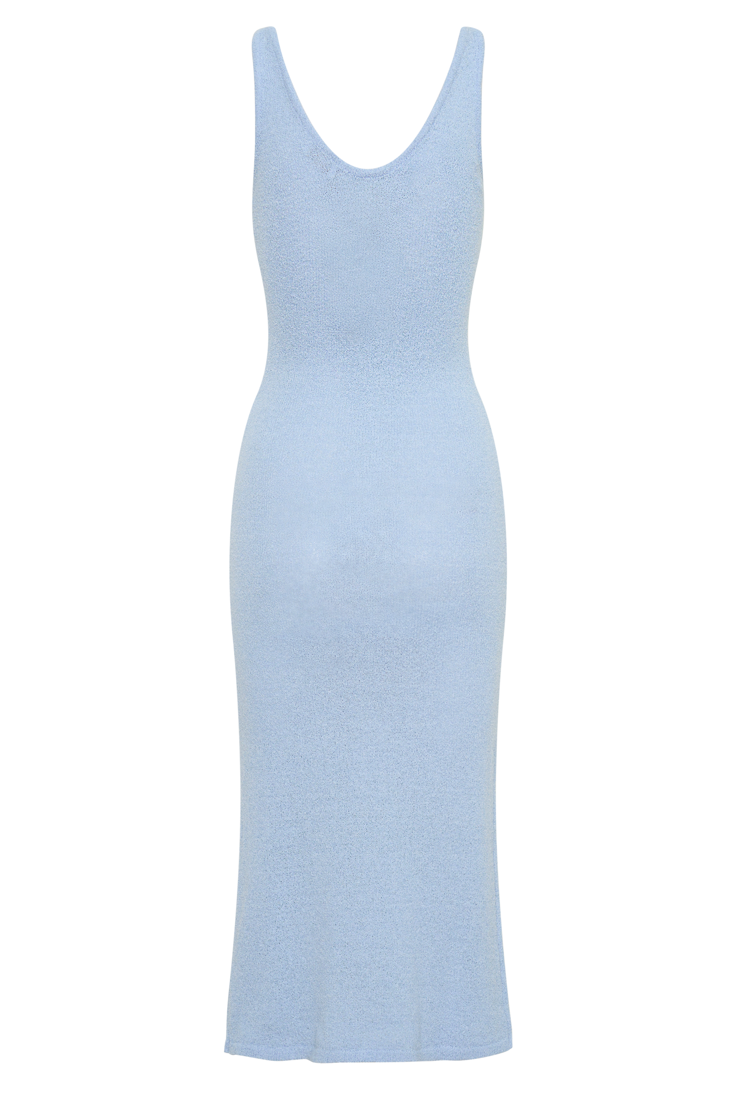 Rachael Strick Midi Kleid - Hellblau