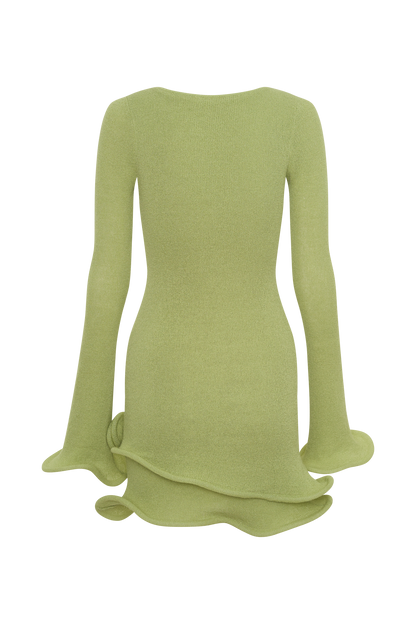 Samira Strick Mini-Kleid mit langen Ärmeln - Helloliv