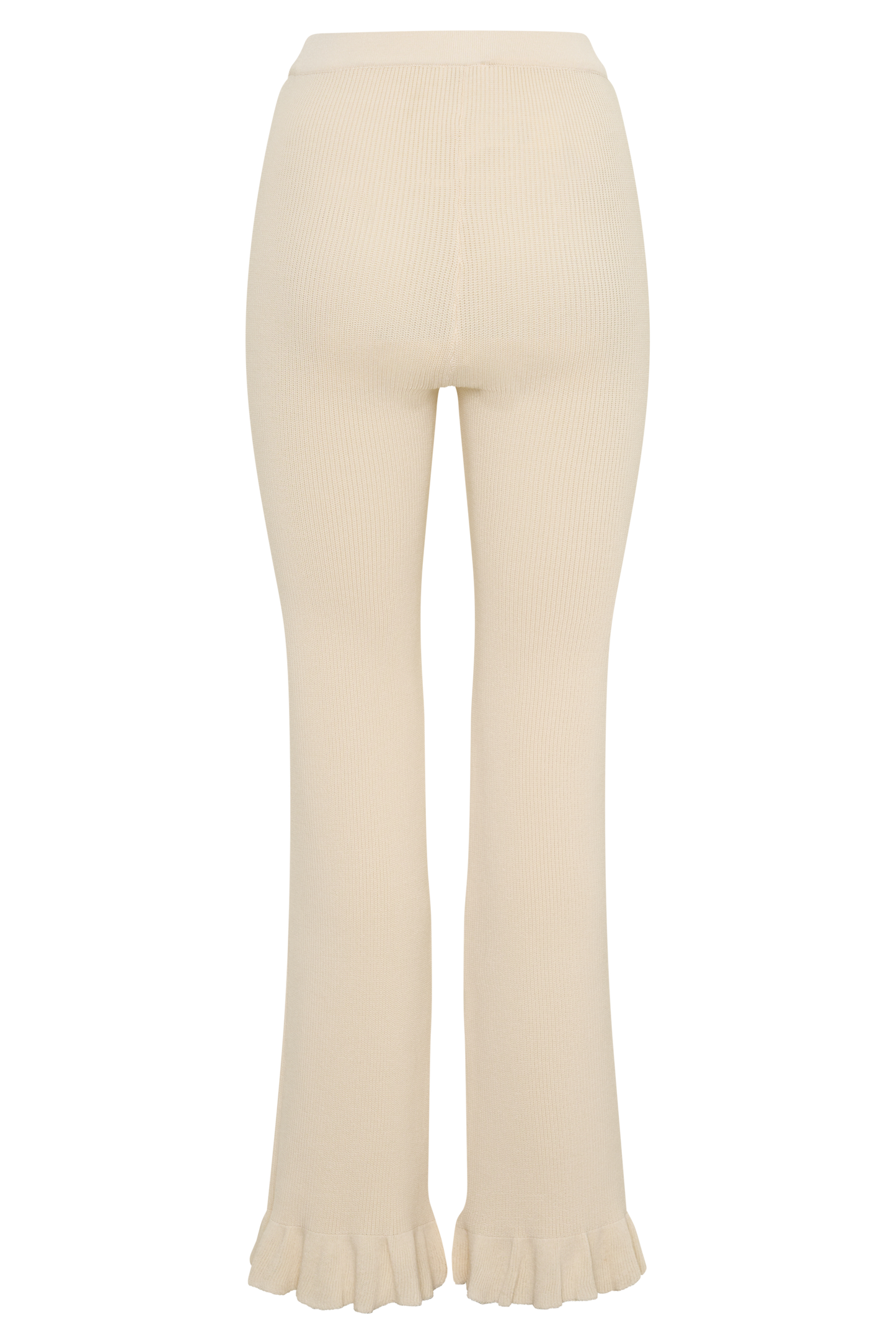 Suzie Rippene Flared Pants - Elfenbein