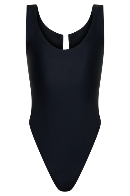 Yumi U-Wire Plunge Einteiler Badeanzug - Schwarz