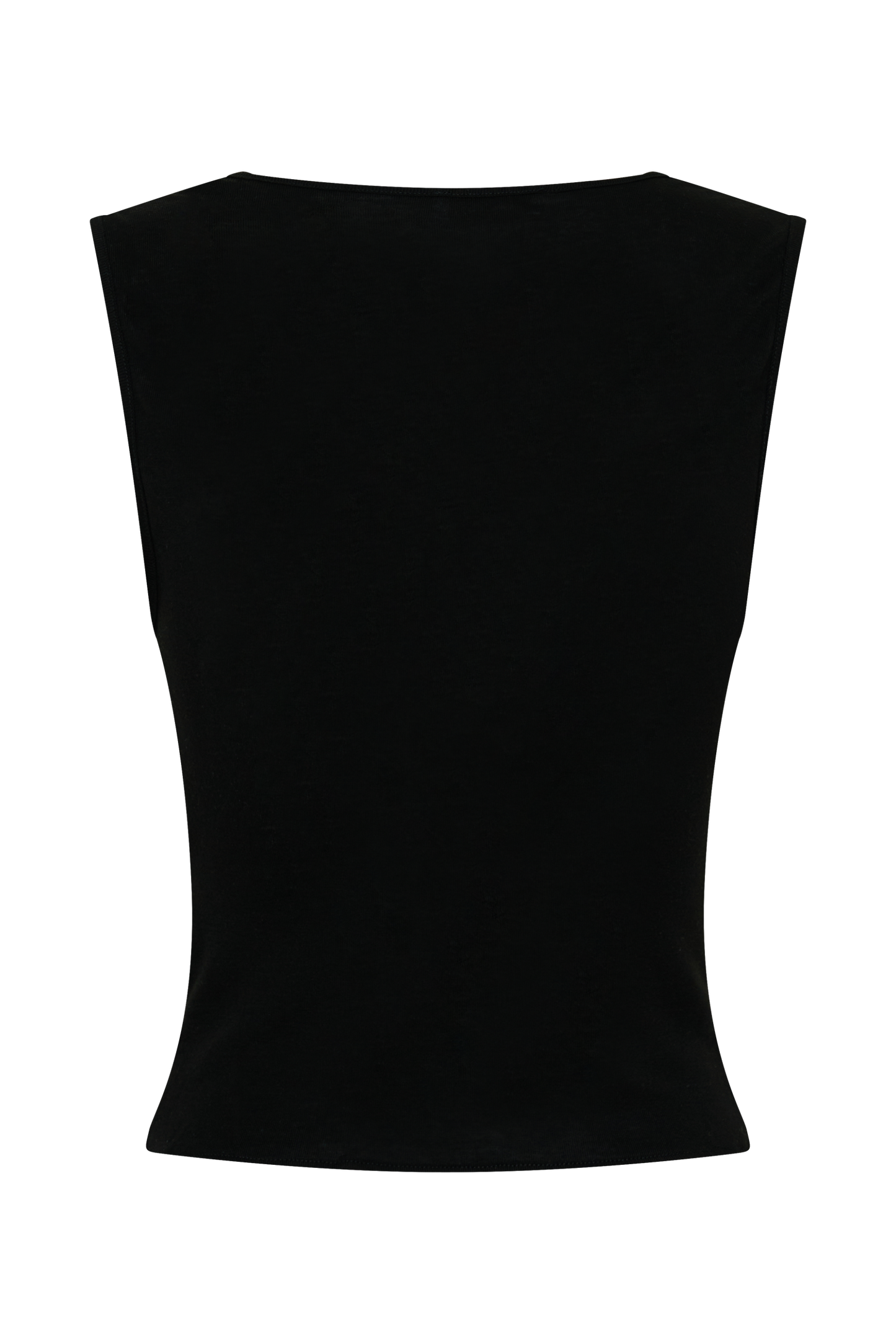 Ciaran Ärmelloses Transparentes Top - Schwarz