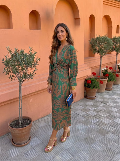 Midi-Kleid mit Print
