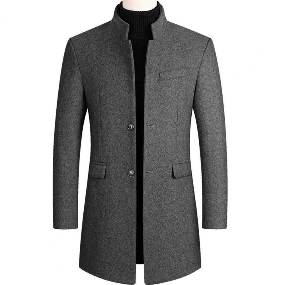AlpenNord™ | Herren-Trenchcoat aus Wolle – winddicht
