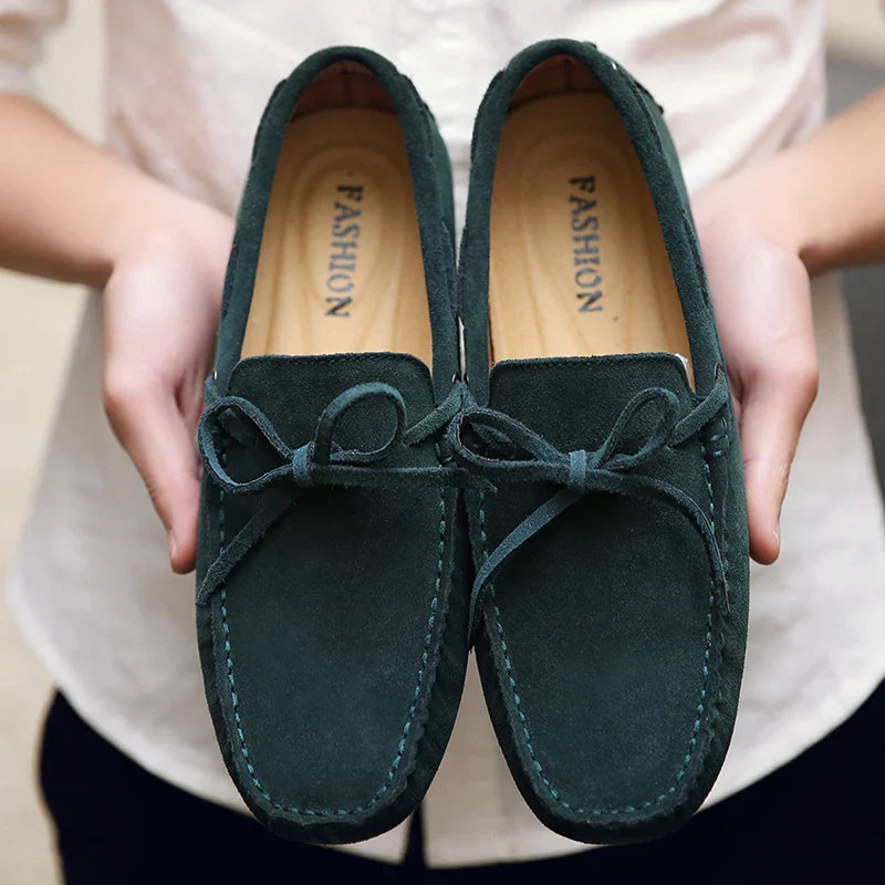 Lässige Wildleder-Sommer Slipper