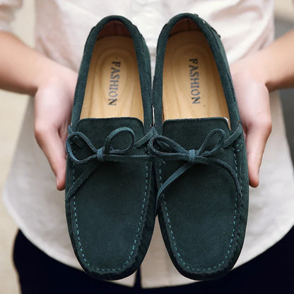 Lässige Wildleder-Sommer Slipper