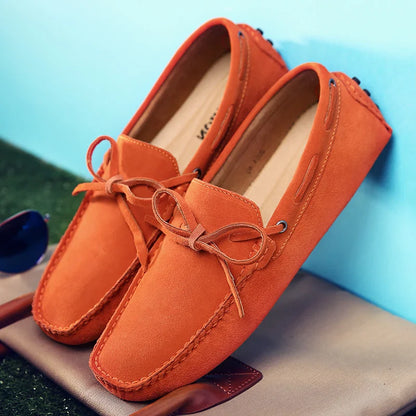 Lässige Wildleder-Sommer Slipper