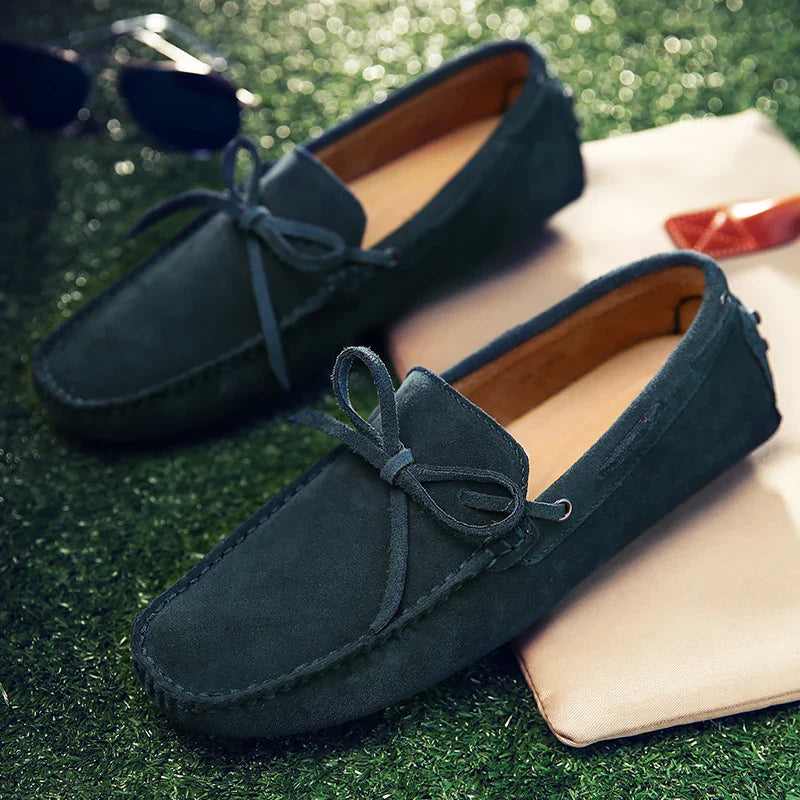 Lässige Wildleder-Sommer Slipper
