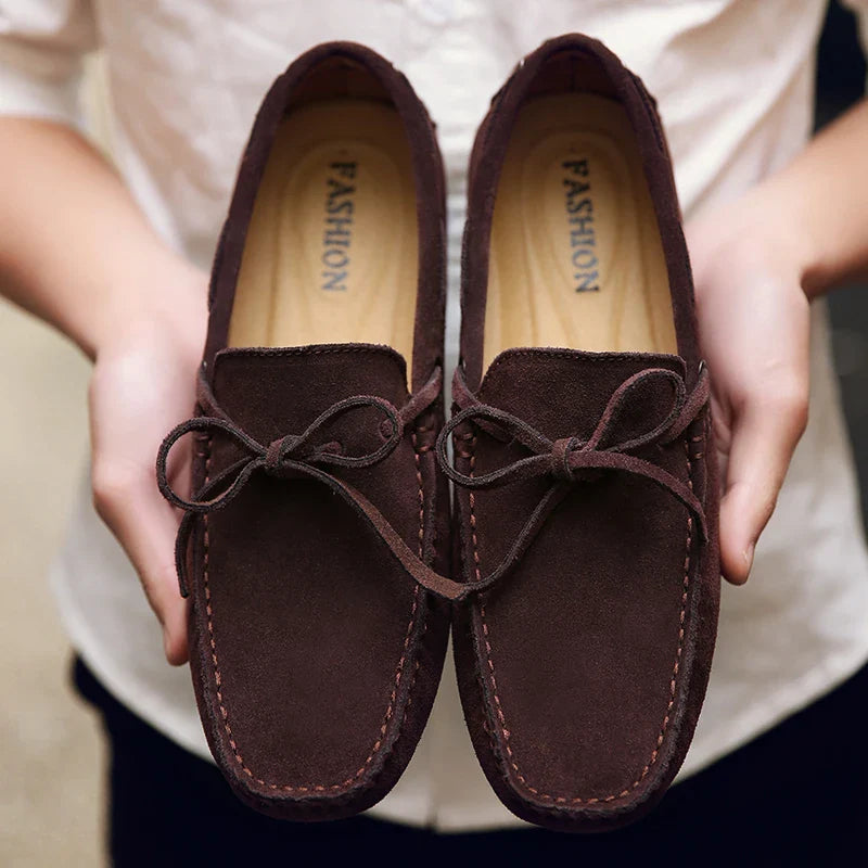 Lässige Wildleder-Sommer Slipper