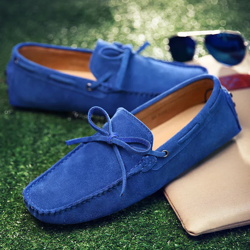 Lässige Wildleder-Sommer Slipper