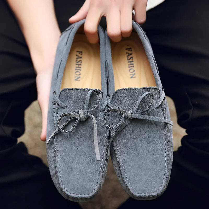Lässige Wildleder-Sommer Slipper