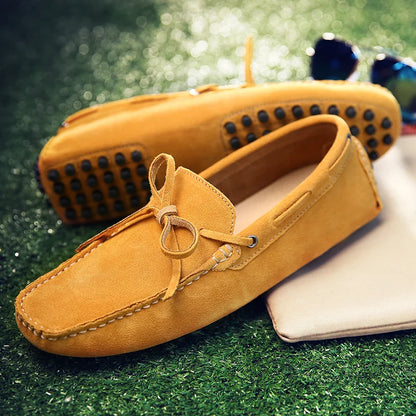 Lässige Wildleder-Sommer Slipper