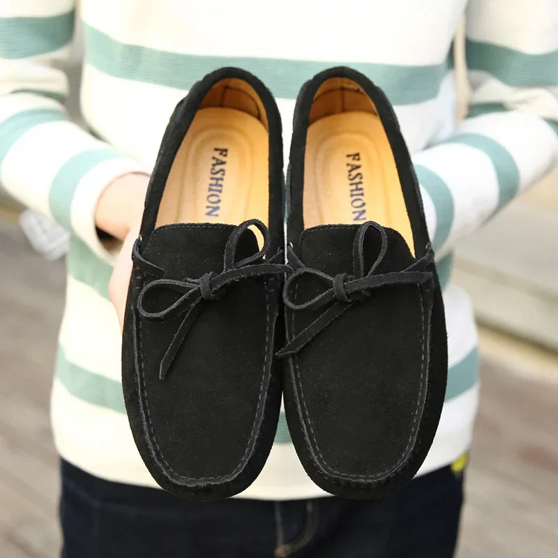 Lässige Wildleder-Sommer Slipper