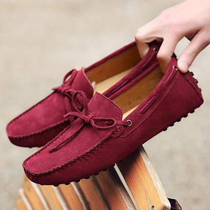 Lässige Wildleder-Sommer Slipper