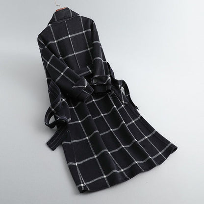 Valeria | Eleganter karierter Mantel aus Wolle